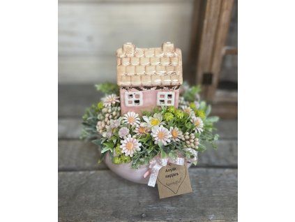 Kerámia házikós kaspó