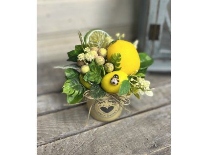 Sárga Limonádé kaspó mézivel