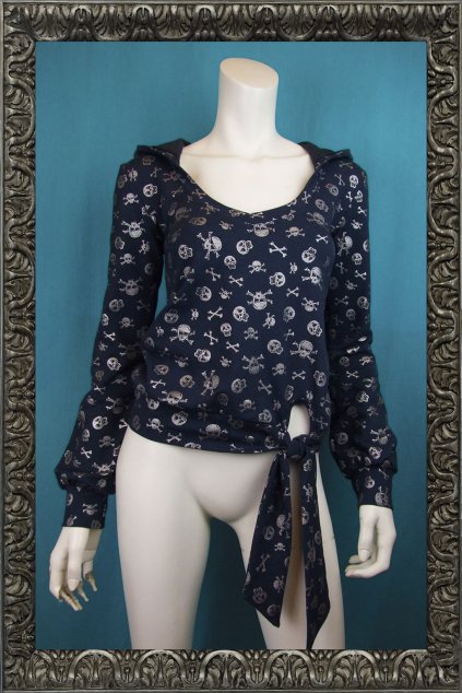 Mikina Arco modrá s lebkami vel. S