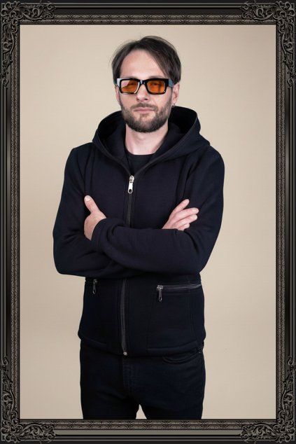 mikina s kapucí rám