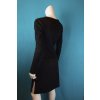 Šaty Bow černý semiš vel. S