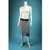 Pruhovaná sukně pod kolena vel. S