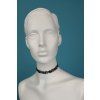 Jemný černý krajkový choker