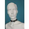 Černý krajkový choker