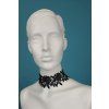 Výrazný černý krajkový choker