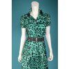 Mint zelené šaty Martini s leopardím vzorem vel. 38 a 40