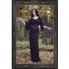 105 šaty Morticia rám
