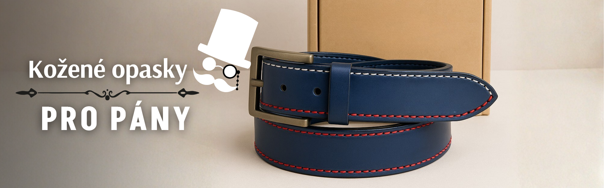 kožený pásek pro pány