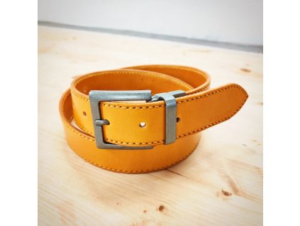 RUČNĚ ŠITÝ OPASEK- ŽLUTÁ