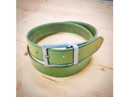 RUČNĚ ŠITÝ OPASEK- ZELENÝ