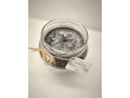 SVÍČKA - ČERNÁ/ČERNÝ HROZEN - PALMOVÝ VOSK