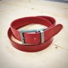 RUČNĚ ŠITÝ OPASEK- ČERVENÝ