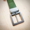 RUČNĚ ŠITÝ OPASEK- ZELENÝ
