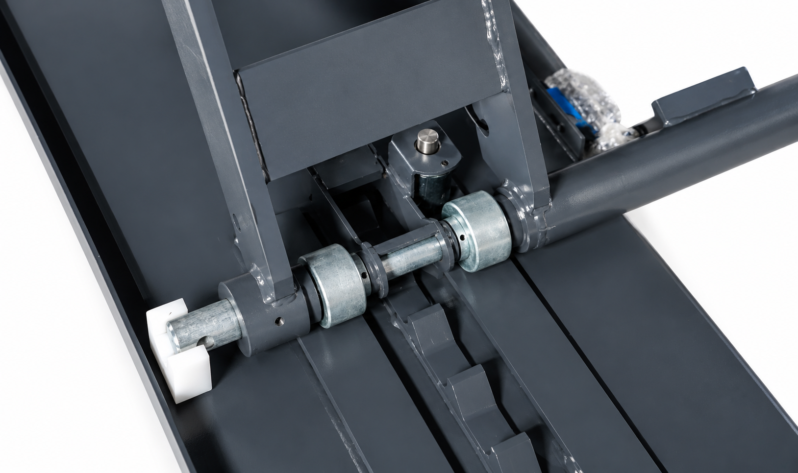 Detail valčekovej nápravy a mechanického príslušenstva zdviháka FoxLift