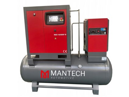 Skrutkový kompresor KKS 10/500 FD, 950l/min. 7,5 KW s FREKVENČNÝM MENIČOM - mimoriadne úsporný, prispôsobuje svoju účinnosť potrebe vzduchu, čím znižuje spotrebu energie