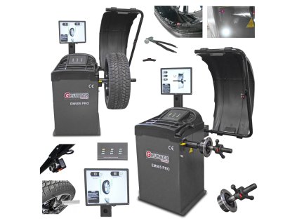 Automatická vyvažovačka kolies Grubber EM905 PRO  s 3D laserom