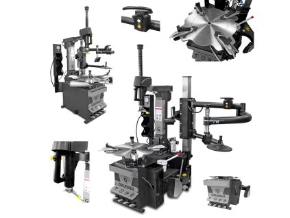 Automatická prezúvačka pneumatík Grubber GR922 s pomocným ramenom RunFlat