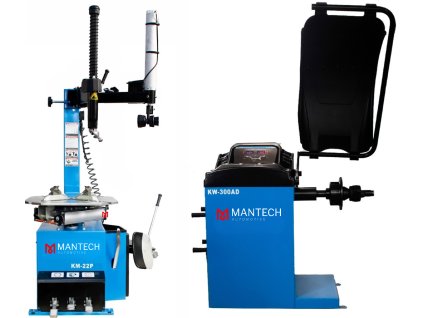 Prezúvačka pneumatík KM-22P s ramenom KR-P1 + Vyvažovačka kolies KW-300AD