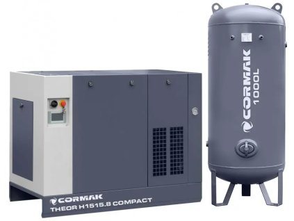 Skrutkový kompresor THEOR H1515.8 COMPACT + Sušička N20S + Tlaková nádž 25 BAR 1000 L