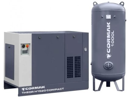 Skrutkový kompresor THEOR H1520 COMPACT + Sušička N20S + Tlaková nádrž 25 BAR 1000 L