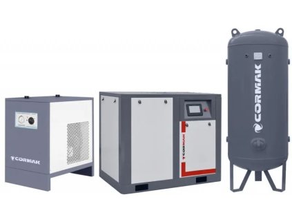 Kompresor THEOR 30 s invertorom - 22 kW - 3200 l/min. + Sušička IZBERG N30S + Vertikálna fľaša 1000 l