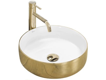 UMÝVADLÁ SAMI GOLD/WHITE - NA PULTOVÚ DOSKU