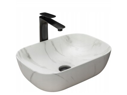 UMÝVADLÍKO BELINDA Z MATNÉHO MRAMORU - NA PULTOVÚ DOSKU