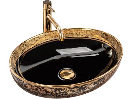 UMÝVADLÁ MARGOT ČIERNA/ZLATÁ – NA PULTOVÚ DOSKU