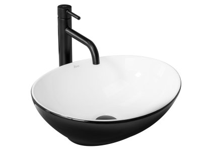 UMÝVADLÁ SOFIA ČIERNA/BIELA - NA PULTOVÚ DOSKU