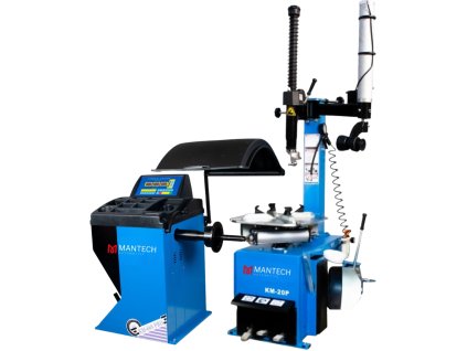 Poloautomatická prezúvačka KM-20P s ramenom KR-P1 + Automatická vyvažovačka KW-668 PRO