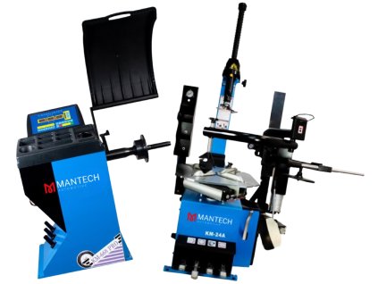 Automatická prezúvačka KM-24A s pomocným ramenom KR-A3 + Automatická vyvažovačka KW-668 PRO
