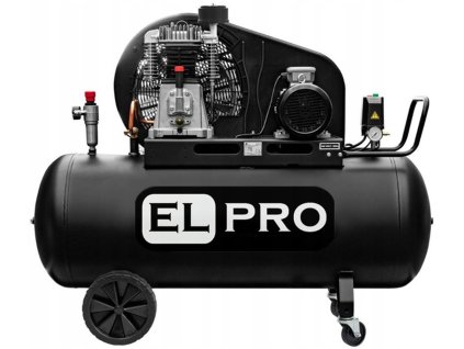 Dvojstupňový piestový kompresor BLACK PRO NB5 270L, prietok 640 l/min, 11 barov, 4kW, 400V