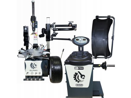 Automatická prezúvačka T24.2V s ramenom RUNFLAT + Automatická vyvažovačka B202LS s laserom