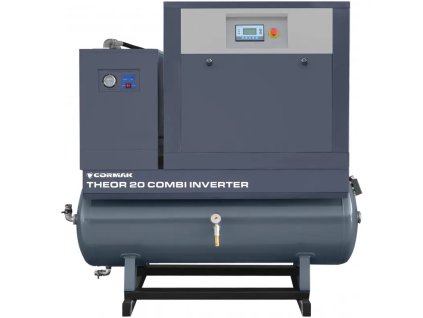Sada THEOR 20 COMBI-500 s invertorem - 15 kW - 2000 l/min. - Šroubový kompresor THEOR 20 + Sušička N20S + 500 l láhev