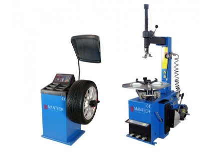 Poloautomatická prezúvačka kol KM-821 S 230V + Vyvažovačka kol KW-900S