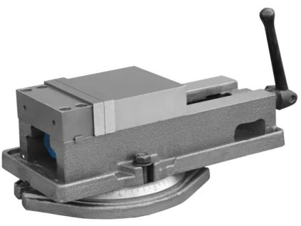 Přesný otočný strojní svěrák 125 mm