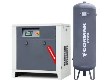 Kompresorová sestava LUFT 700 – 5,5 kW – 650 l/min. + Vertikální láhev 200 l