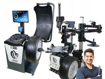 Automatická přezouvačka T24.2V s ramenem RUNFLAT + Automatická vyvažovačka B203ML