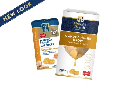 NEW LOOK Cukríky Manuka MGO 400 + zázvor a citrón 15ks