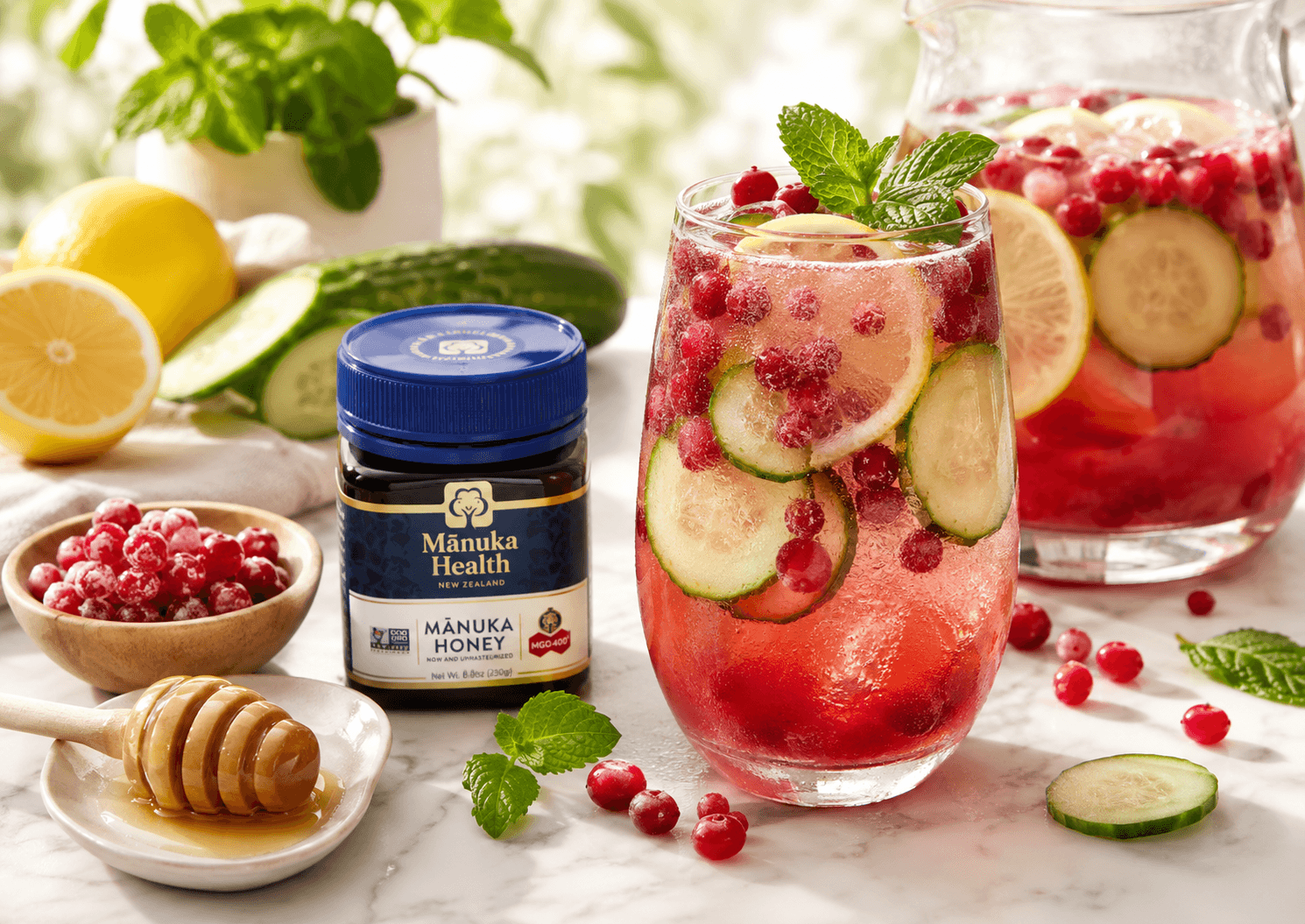 Letná limonáda s Manuka medom