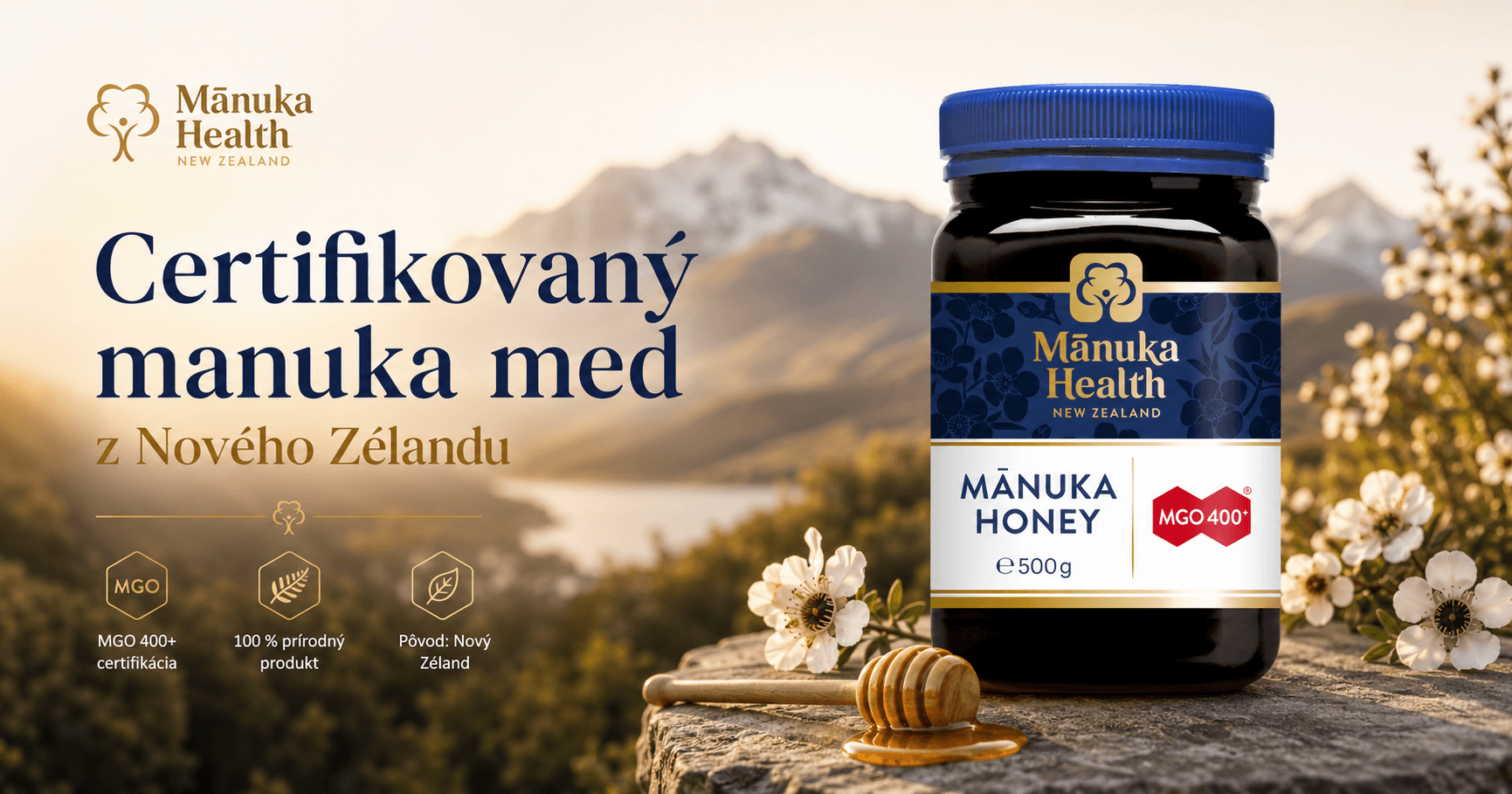 Certifikovaný manuka med z Nového Zélandu