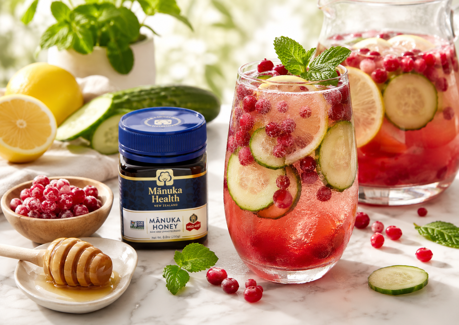 Letná limonáda s Manuka medom