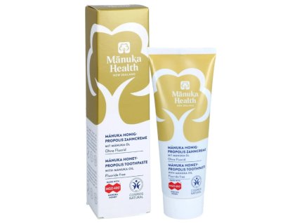 Manuka Zubná pasta MGO 400+ bez fluoridu s propolisom 75ml