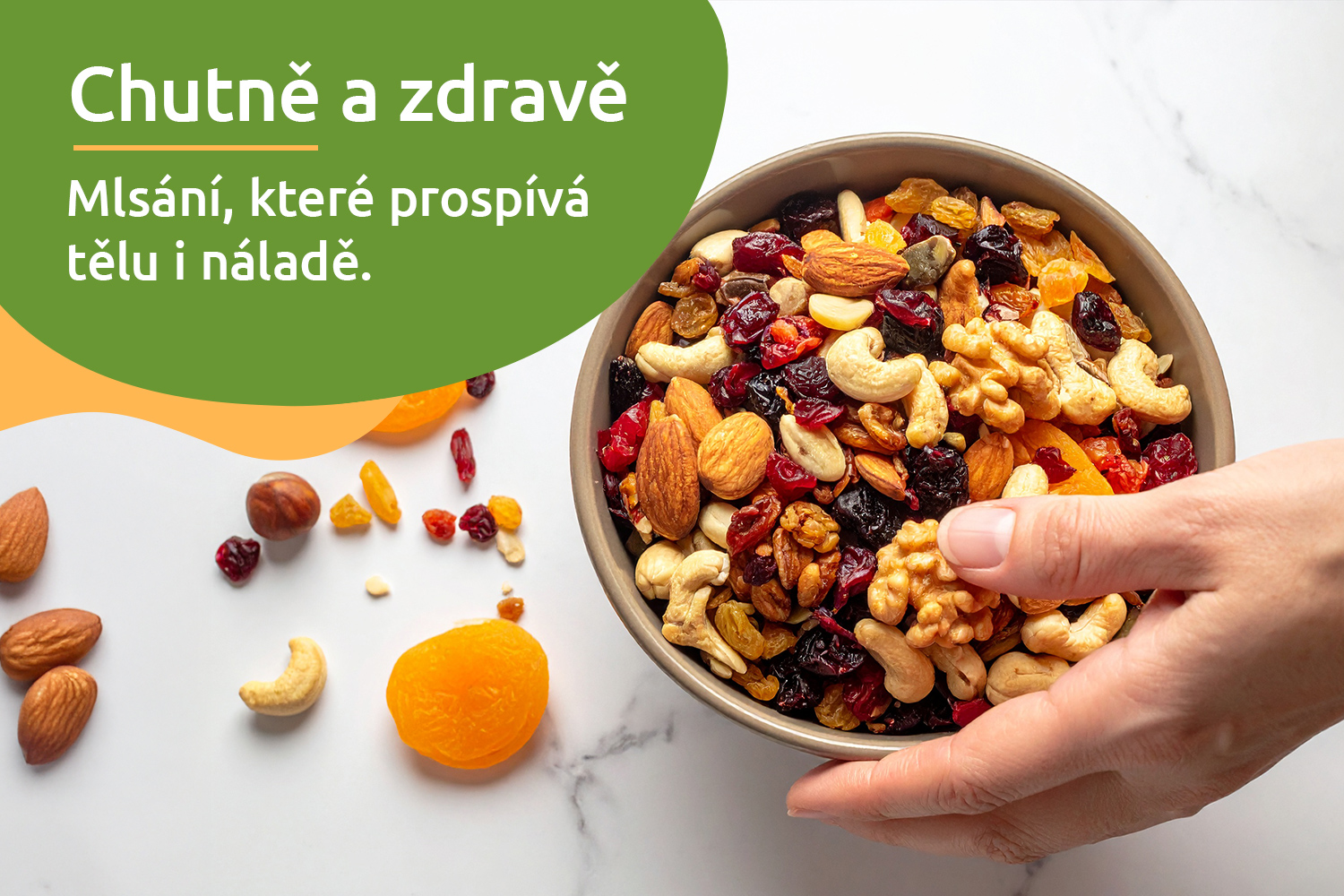 Proč může mlsání ořechů a sušeného ovoce prospět vašemu zdraví