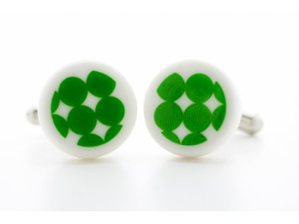 Manžetové gombíky - Green ring