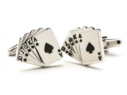 Manžetové knoflíčky - Hrací karty - Postupka