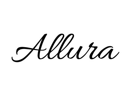Gravírování font - Allura