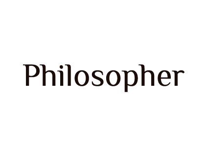 Gravírování písmo - Philosopher