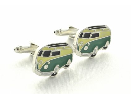 Manžetové knoflíčky - Hippie bus
