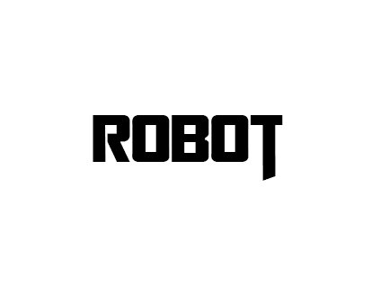 Gravírovanie  font - Robot